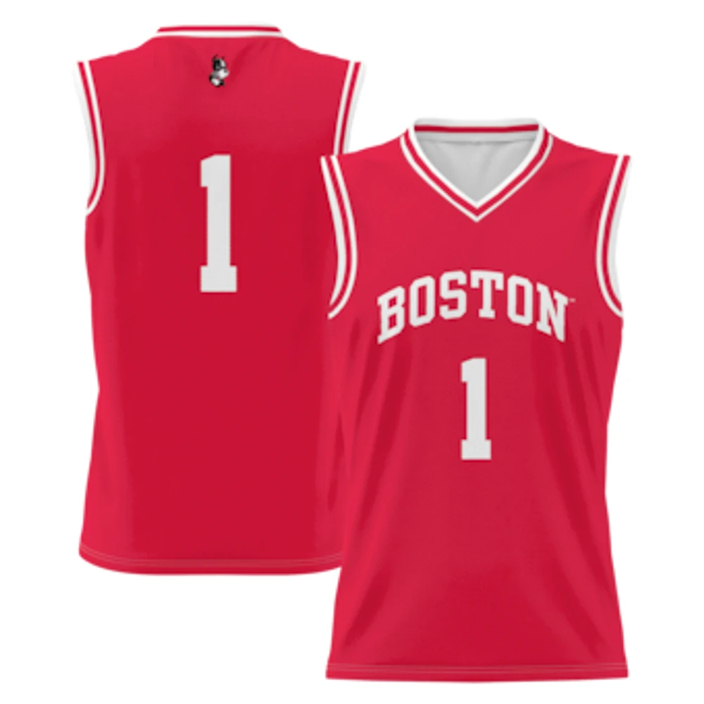 Youth GameDay Greats #1 Scarlet Boston University Lightweight Basketball Jersey