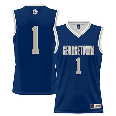 Youth GameDay Greats #1 Navy Georgetown Hoyas Lightweight Basketball Jersey