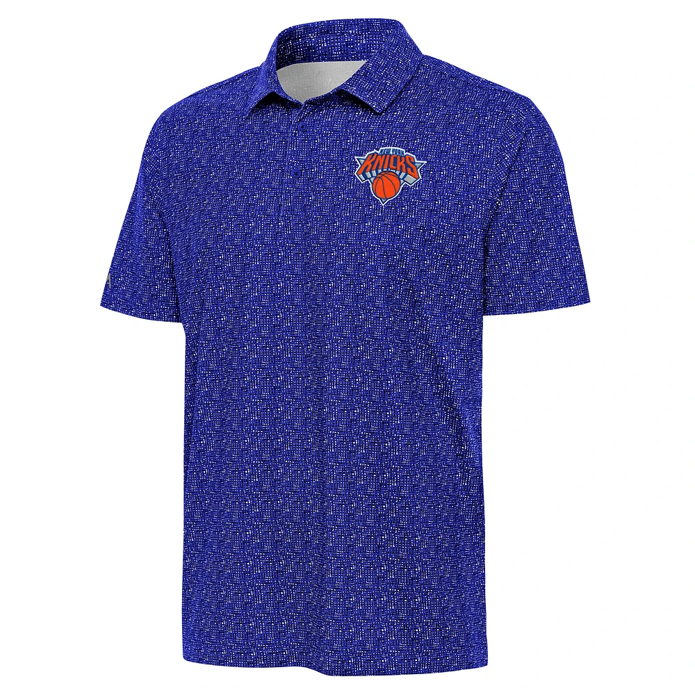 Men's Antigua Royal New York Knicks Figment Polo
