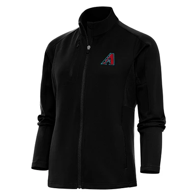 Women's Antigua Black Arizona Diamondbacks Generation Full-Zip Jacket