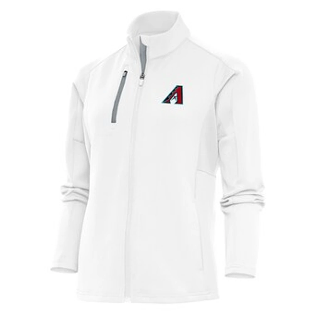 Women's Antigua White Arizona Diamondbacks Generation Full-Zip Jacket