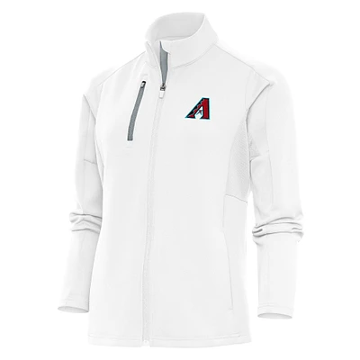 Women's Antigua White Arizona Diamondbacks Generation Full-Zip Jacket