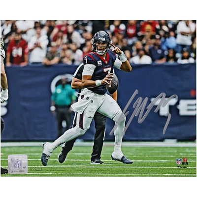 C.J. Stroud Houston Texans Autographed 8" x 10" Pointing Downfield vs. Saints Photograph