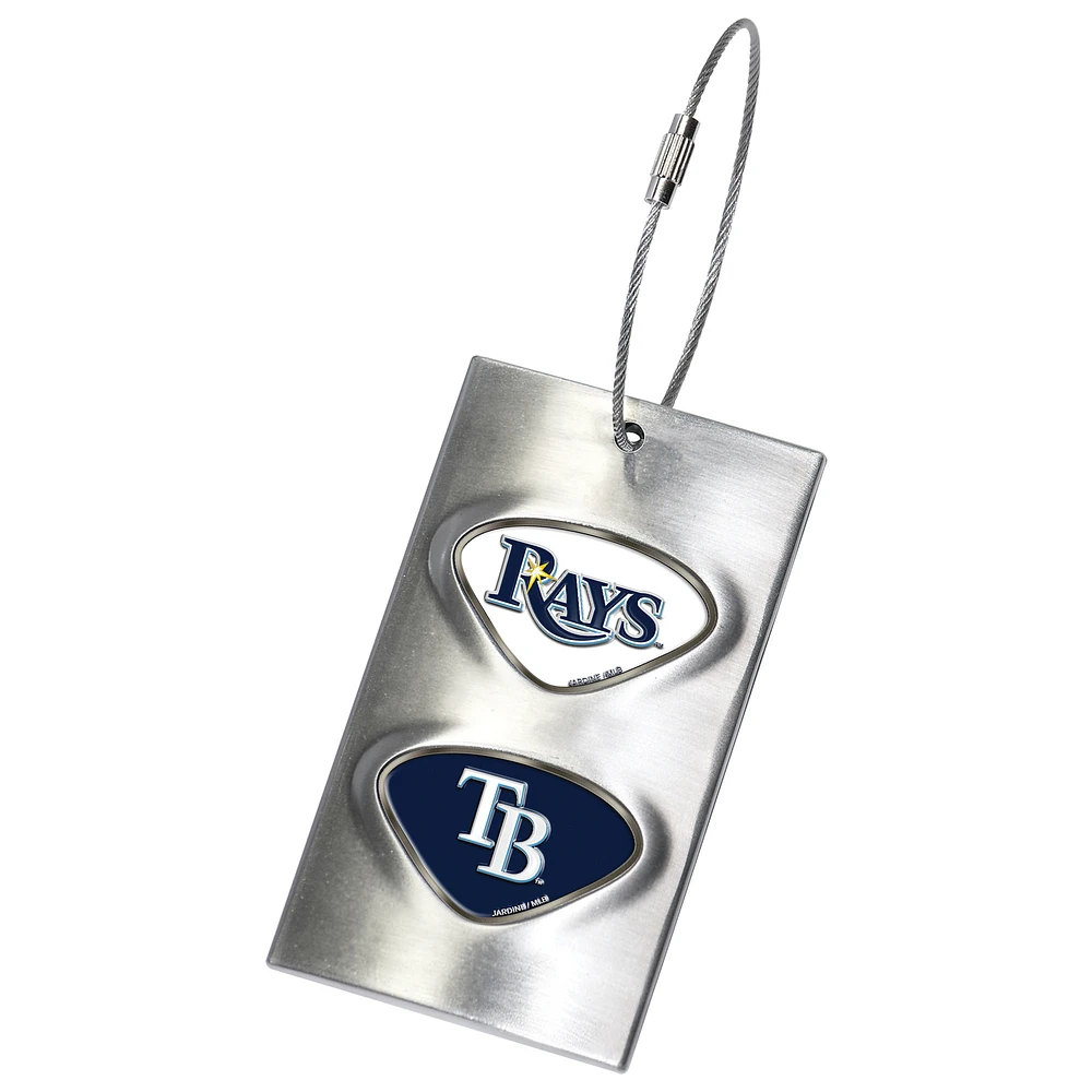 Silver Tampa Bay Rays 3.5'' x 2'' Bag Tag