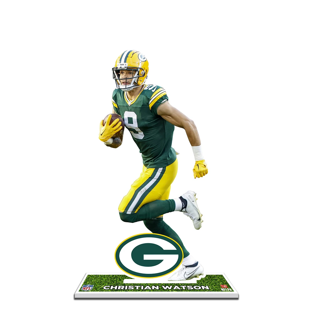 Christian Watson Green Bay Packers 12'' Player Standee Desktop Display
