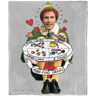 The Northwest Group Elf 50" x 60" Holiday Silk Touch Throw Blanket