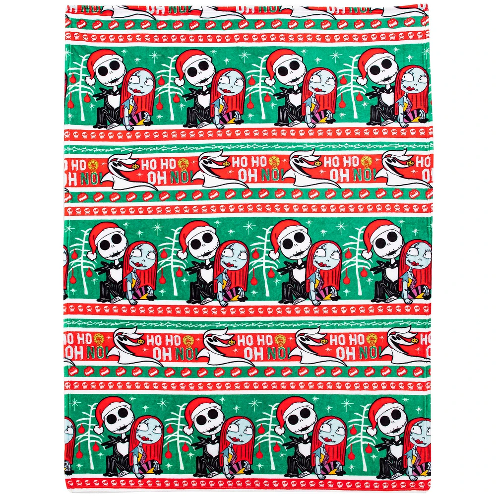 The Northwest Group The Nightmare Before Christmas 50" x 70" Holiday Silk Touch Throw Blanket