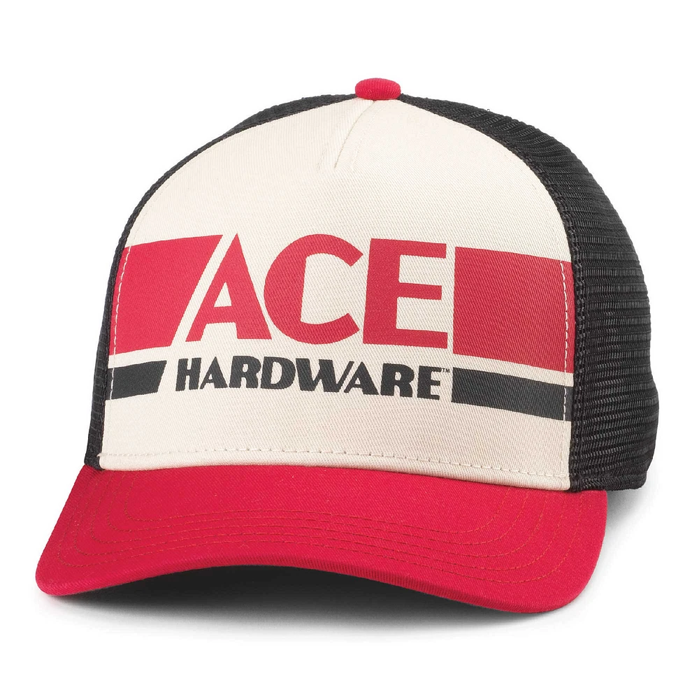 Men's American Needle Natural/Red Ace Hardware Sinclair Adjustable Hat