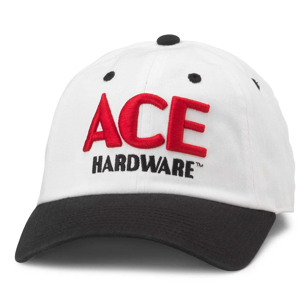 Men's American Needle White/Black Ace Hardware Ballpark Adjustable Hat