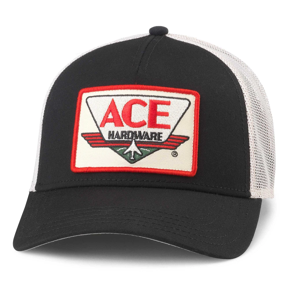 Men's American Needle Black/Natural Ace Hardware Valin Adjustable Hat