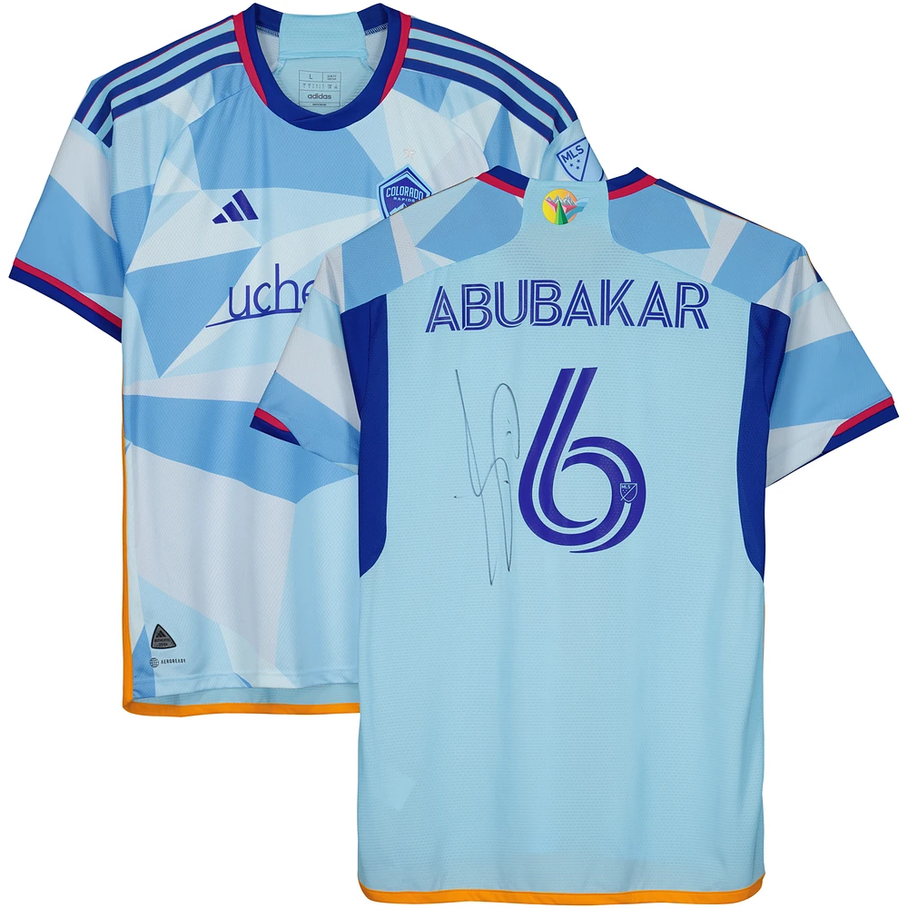 Lalas Abubakar Colorado Rapids Autographed Match-Used #6 Blue Jersey from the 2023 MLS Season