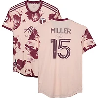 Eric Miller Portland Timbers Autographed Match-Used #15 Pink Jersey from the 2023 MLS Season