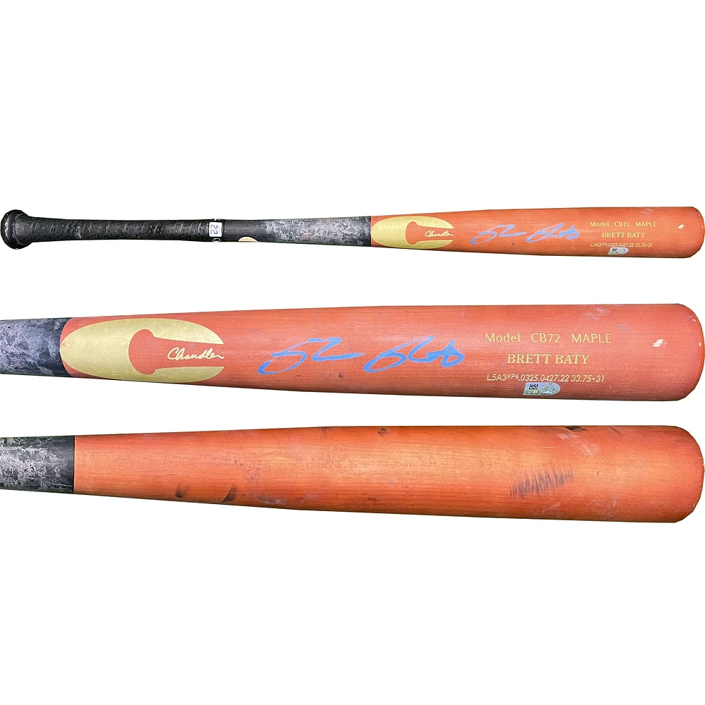 Brett Baty New York Mets Autographed Team-Issued Bat