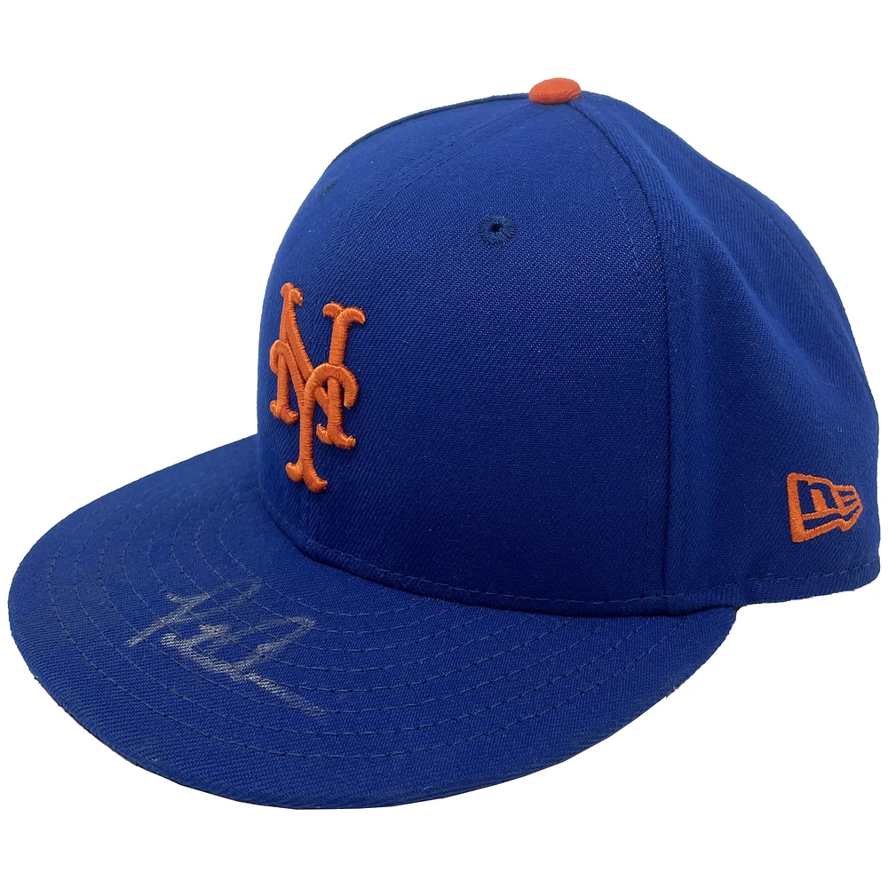Pete Alonso New York Mets Autographed Game-Used Hat vs. Washington Nationals on May 30, 2022