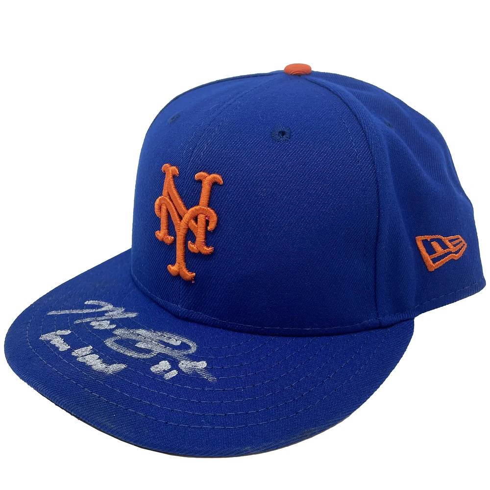 Max Scherzer New York Mets Autographed Game-Used Hat vs. New York Yankees on August 22, 2022 with "Game Used" Inscription
