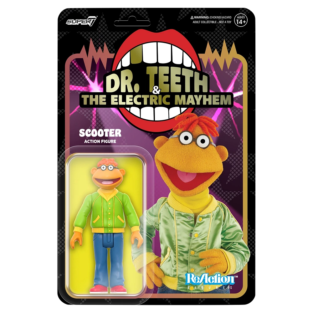 Super7 Dr. Teeth & The Electric Mayhem Scooter The Muppets ReAction Figure - Wave 1