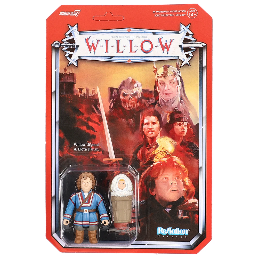 Super7 Willow Ufgood with Elora Danan Willow ReAction Figure - Wave 1