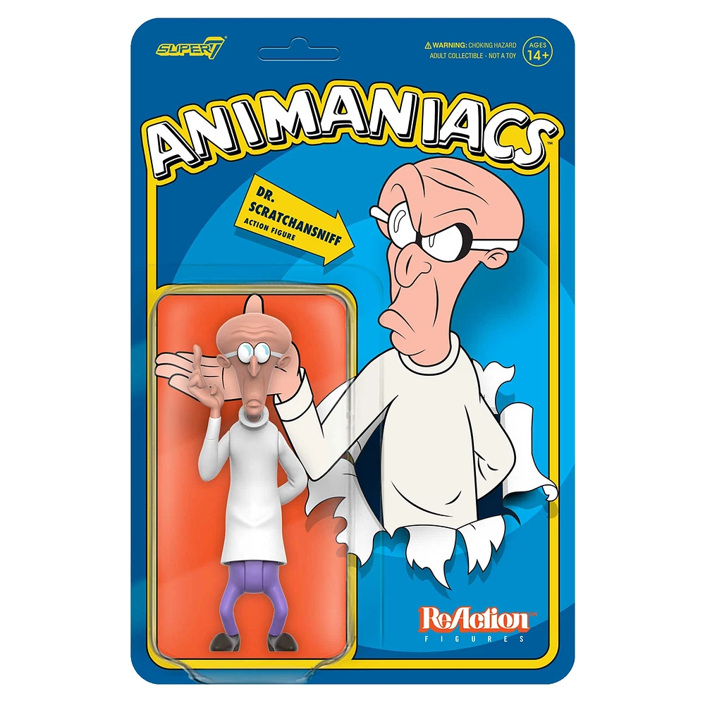 Super7 Dr. Scratchansniff Animaniacs ReAction Figure - Wave 1