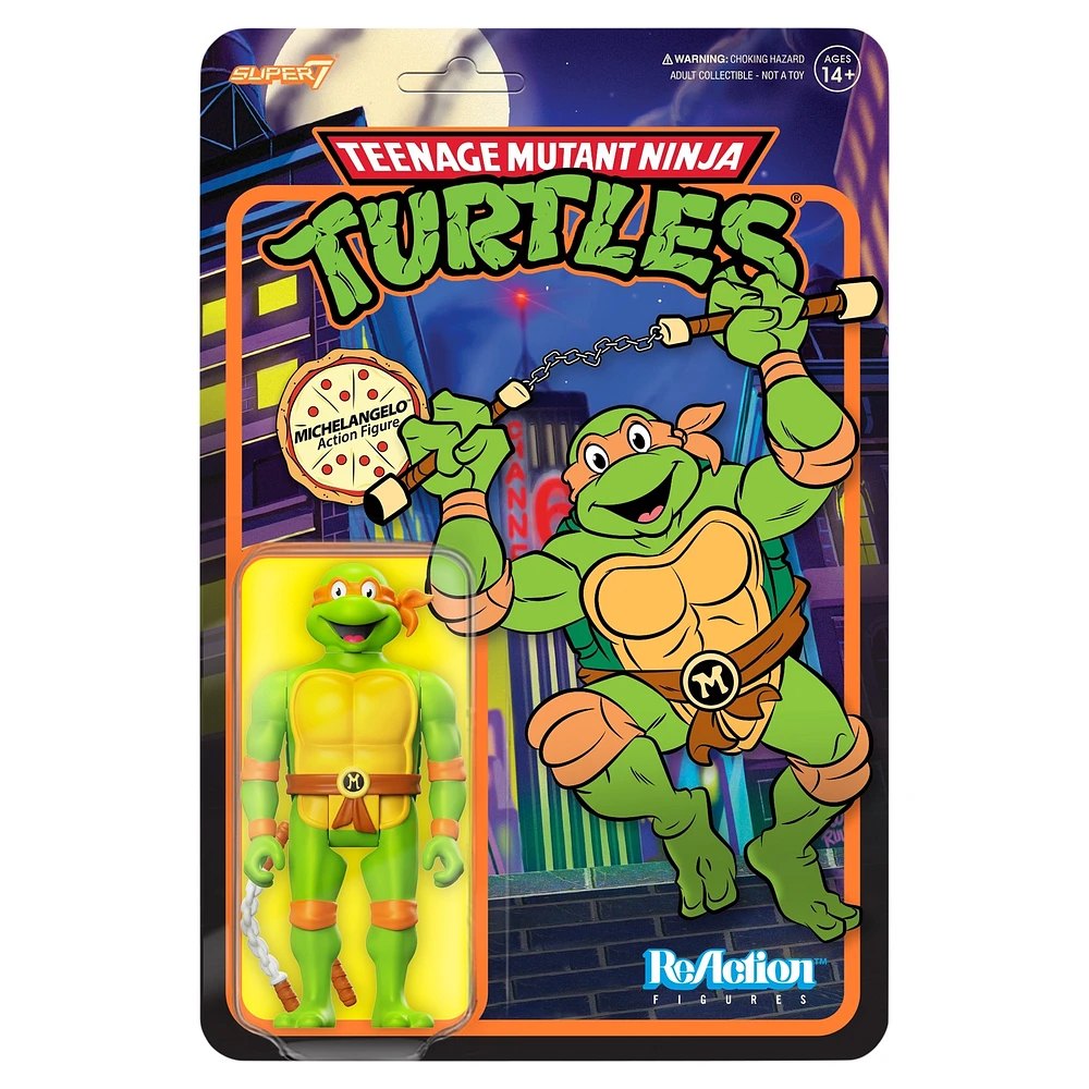 Super7 Michelangelo Teenage Mutant Ninja Turtles ReAction Figure - Wave 7
