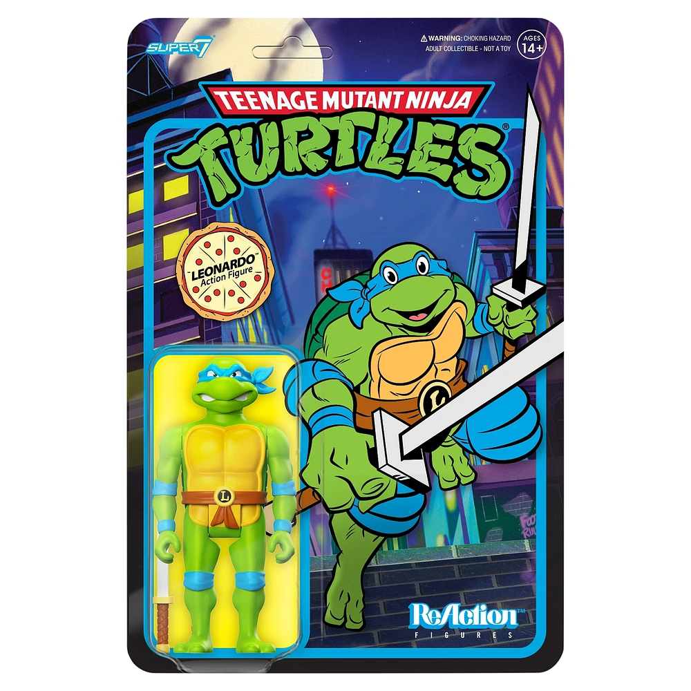 Super7 Leonardo Teenage Mutant Ninja Turtles ReAction Figure - Wave 7