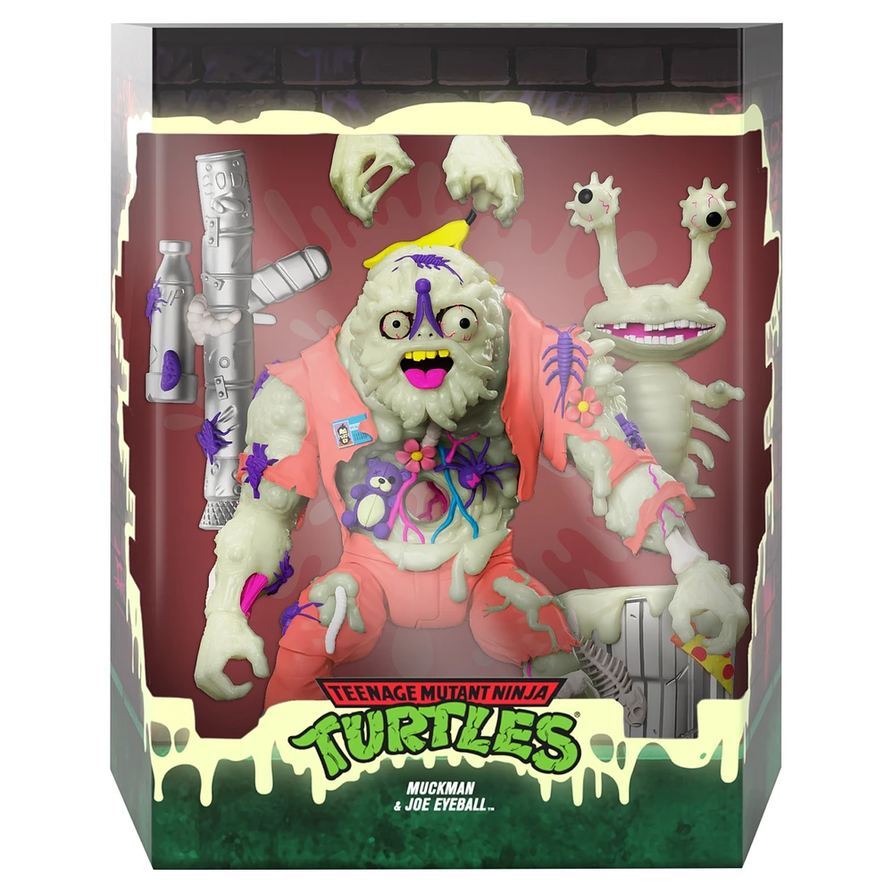 Super7 Teenage Mutant Ninja Turtles Muckman & Joe Eyeball (Glow) - Wave 4