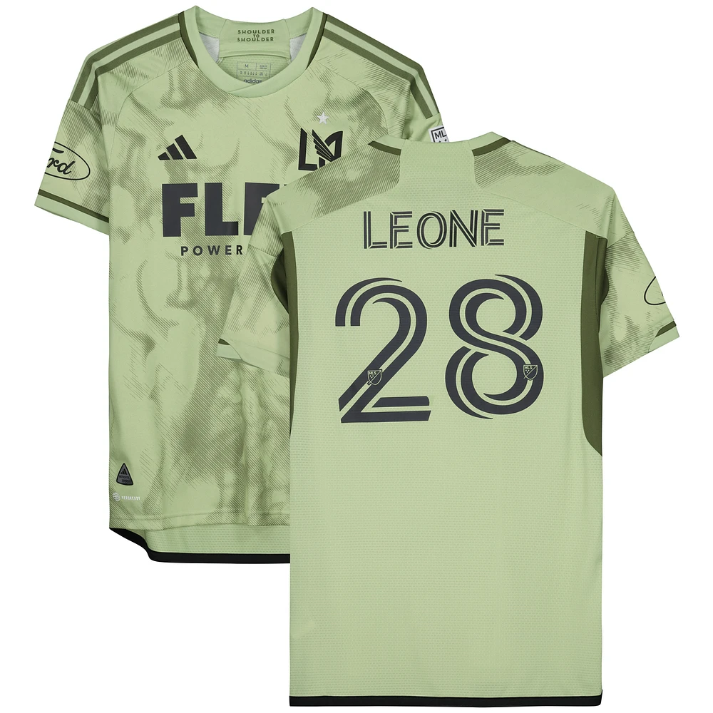 Tony Leone LAFC Autographed Match-Used #28 Jersey from the 2023 MLS Season