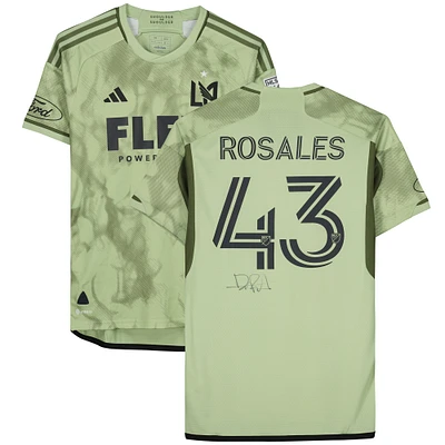 Diego Rosales LAFC Autographed Match-Used #43 Jersey from the 2023 MLS Season