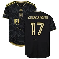 Daniel Crisostomo LAFC Autographed Match-Used #17 Black Jersey from the 2023 MLS Season