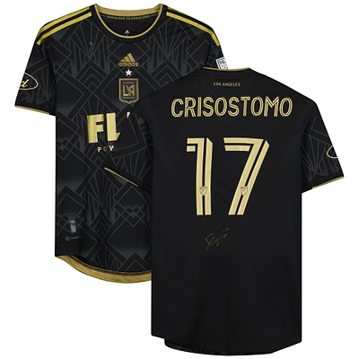 Daniel Crisostomo LAFC Autographed Match-Used #17 Black Jersey from the 2023 MLS Season