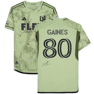 Julian Gaines LAFC Autographed Match-Used #80 Jersey from the 2023 MLS Season