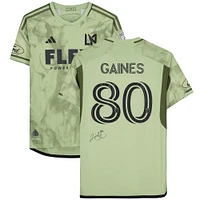 Julian Gaines LAFC Autographed Match-Used #80 Jersey from the 2023 MLS Season