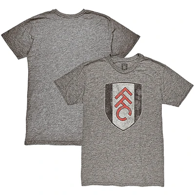 Men's 1863FC Heather Gray Fulham Color Crest Mock Twist Tri-Blend T-Shirt