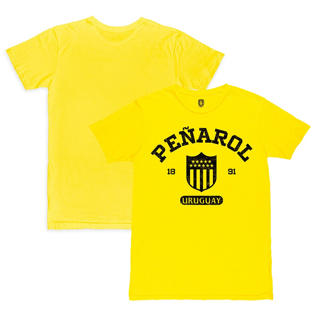 Men's 1863FC Yellow Club Atlético Peñarol Established Slub T-Shirt