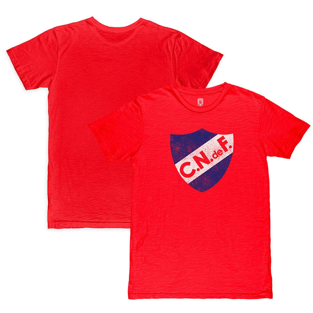 Men's 1863FC Red Club Nacional de Football Color Crest Slub T-Shirt