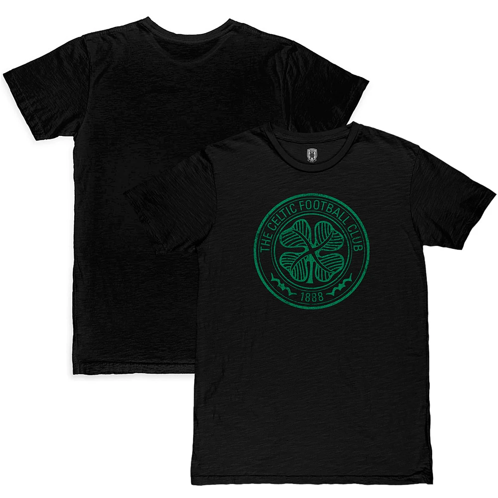 Men's 1863FC Black Celtic Color Crest Slub T-Shirt