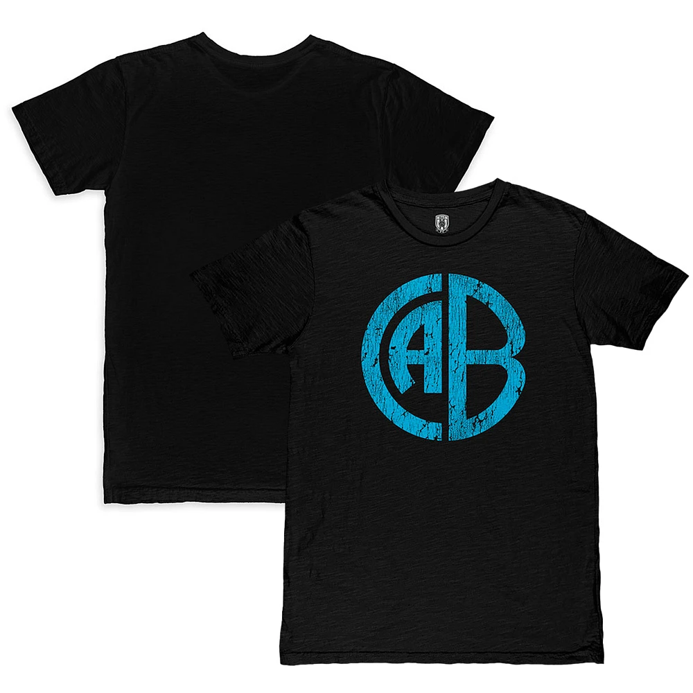 Men's 1863FC Black Club Atletico Belgrano Mono Crest Slub T-Shirt