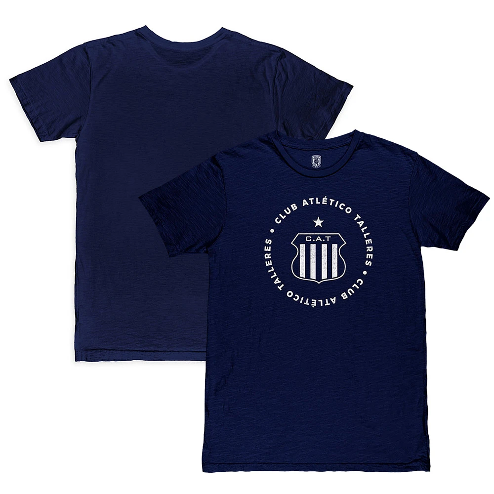 Men's 1863FC Navy Club Atlético Talleres Mono Crest Slub T-Shirt