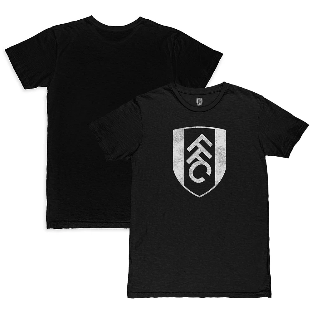 Men's 1863FC Black Fulham Mono Crest Slub T-Shirt