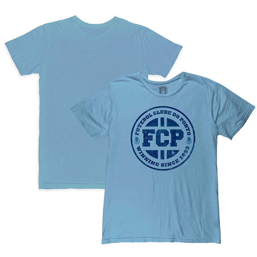 Men's 1863FC Light Blue FC Porto Mono Crest Slub T-Shirt