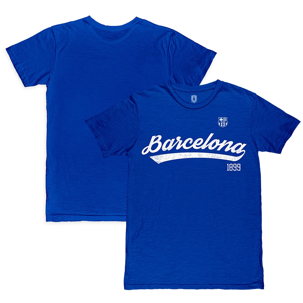 Men's 1863FC Royal Barcelona Script Slub T-Shirt