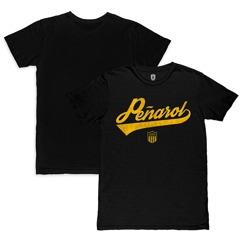 Men's 1863FC Black Club Atlético Peñarol Script Slub T-Shirt
