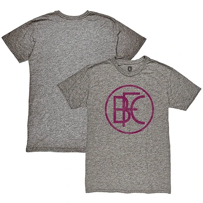 Men's 1863FC Heather Gray Burnley Retro Crest Mock Twist Tri-Blend T-Shirt