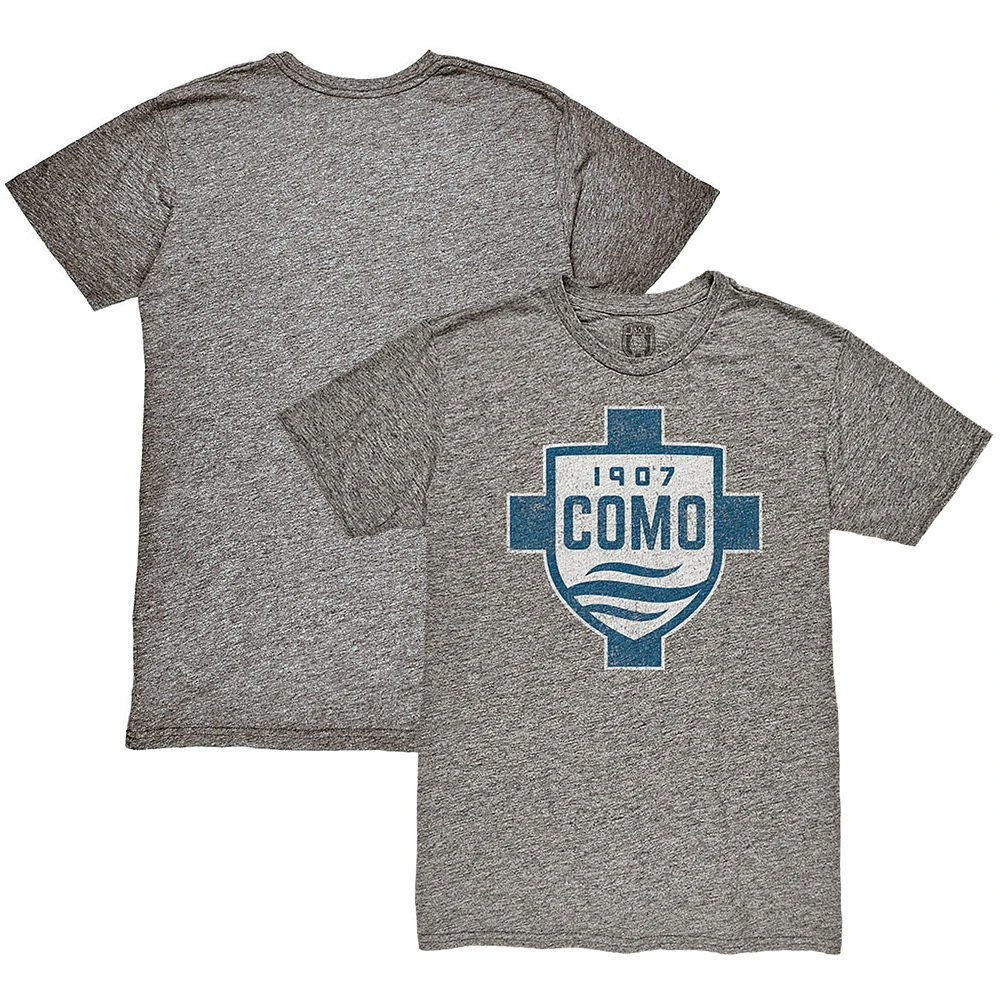 Men's 1863FC Heather Gray Como 1907 Color Crest Twisted Tri-Blend Slub T-Shirt
