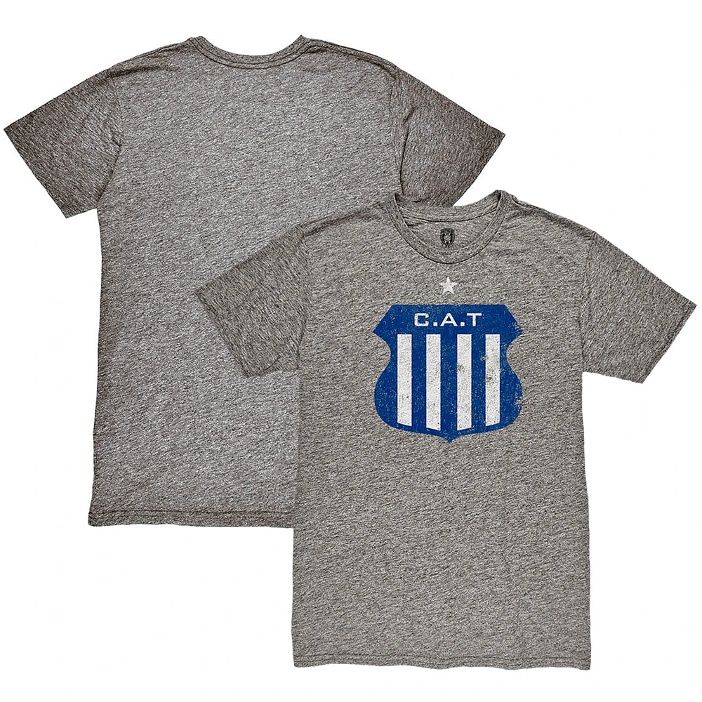 Men's 1863FC Heather Gray Club Atlético Talleres Color Crest Twisted Tri-Blend Slub T-Shirt