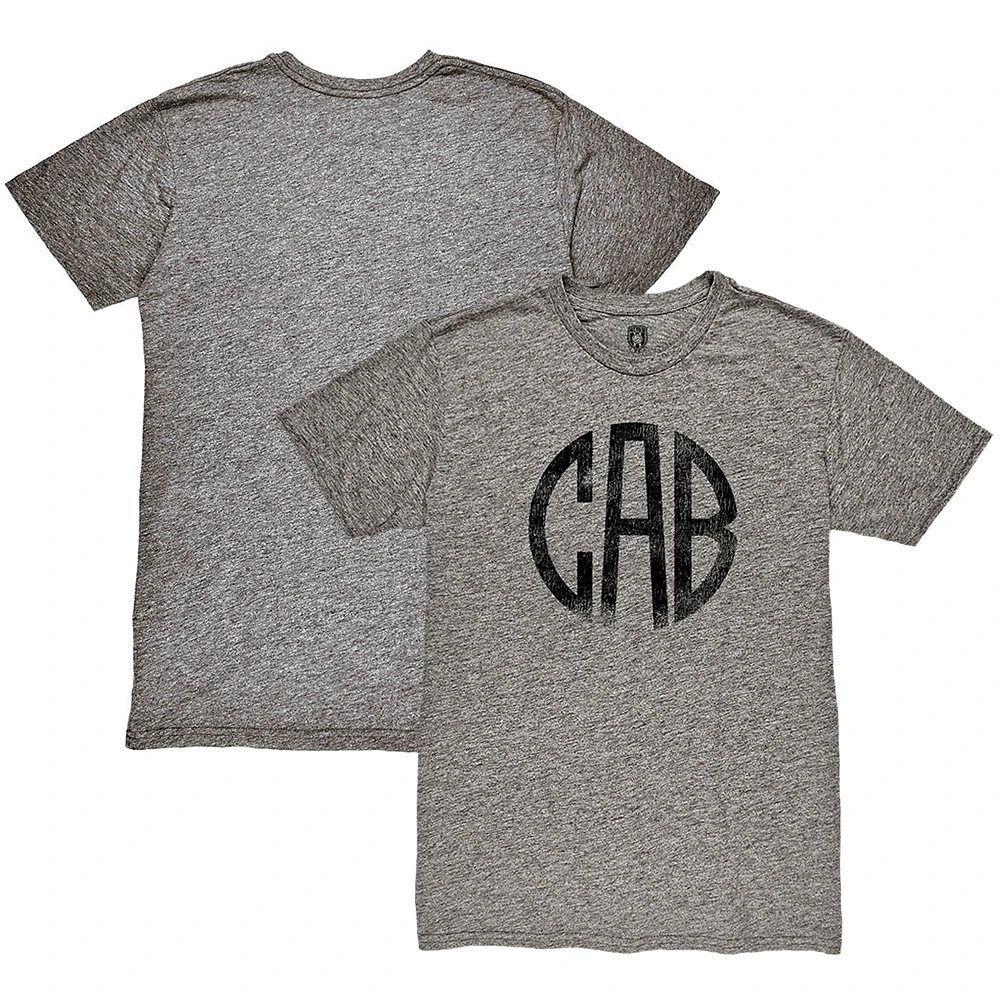 Men's 1863FC Heather Gray Club Atletico Belgrano Retro Crest Twisted Tri-Blend Slub T-Shirt