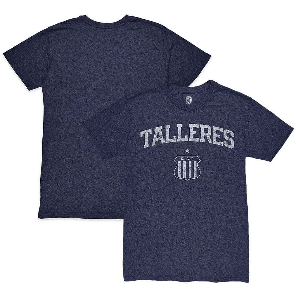 Men's 1863FC Heather Navy Club Atlético Talleres Wordmark Twisted Tri-Blend Slub T-Shirt