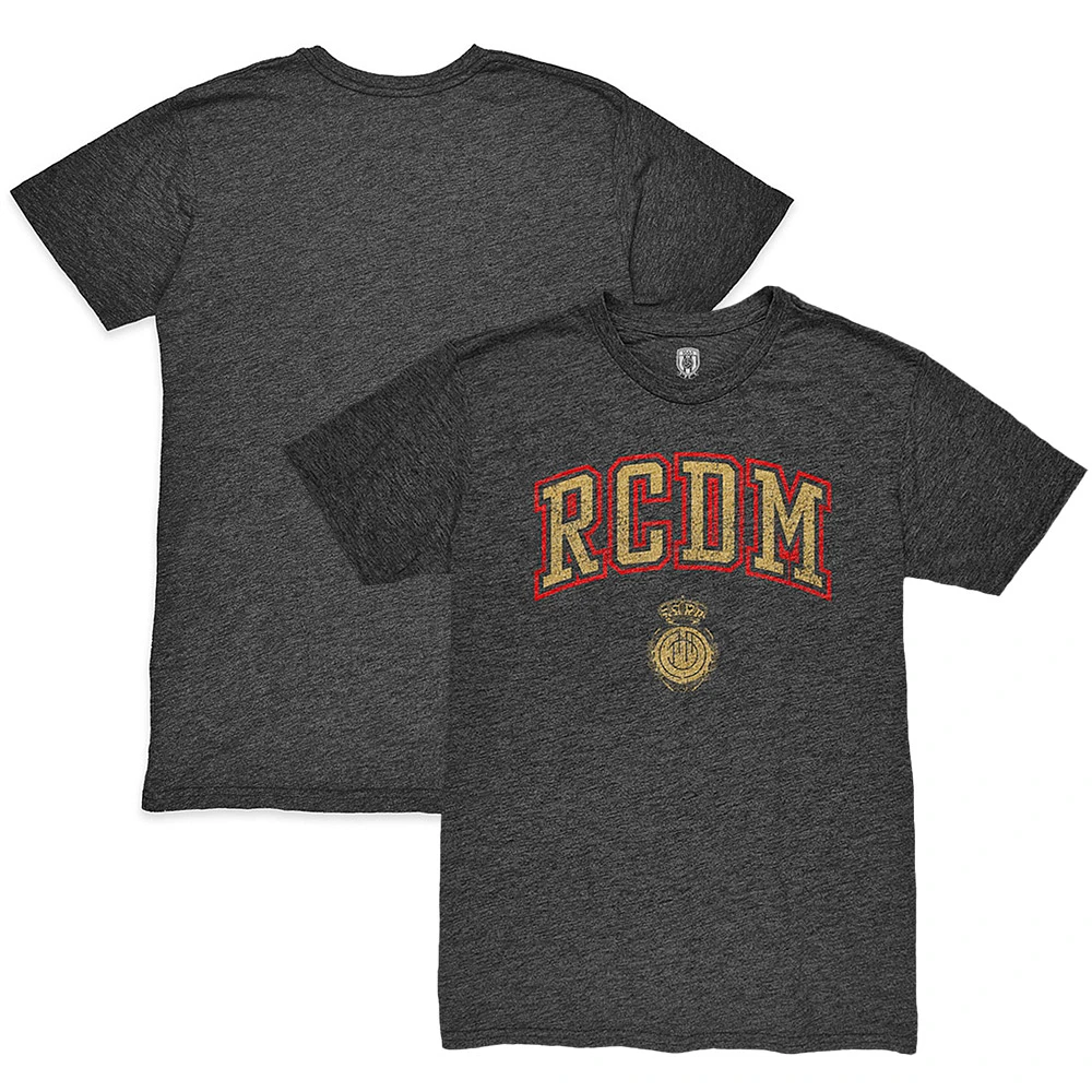 Men's 1863FC Heather Black RCD Mallorca Wordmark Twisted Tri-Blend Slub T-Shirt