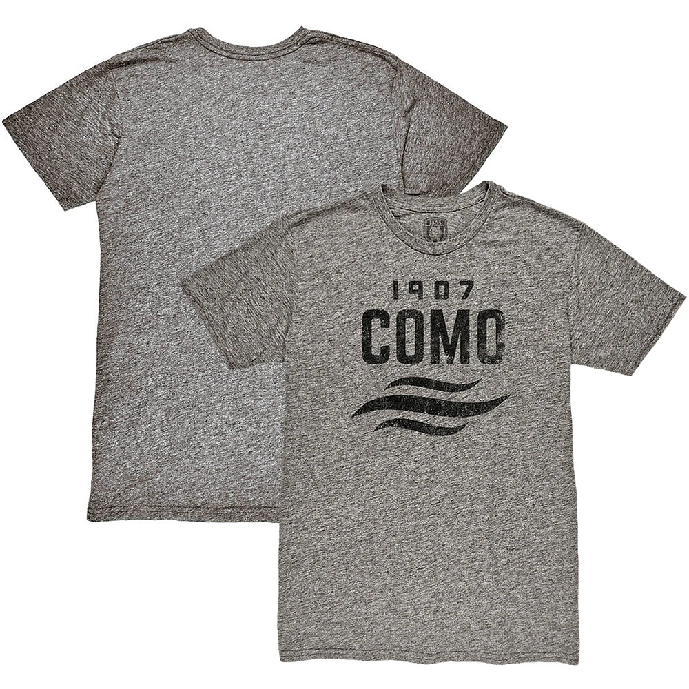 Men's 1863FC Heather Gray Como 1907 Mono Crest Twisted Tri-Blend Slub T-Shirt