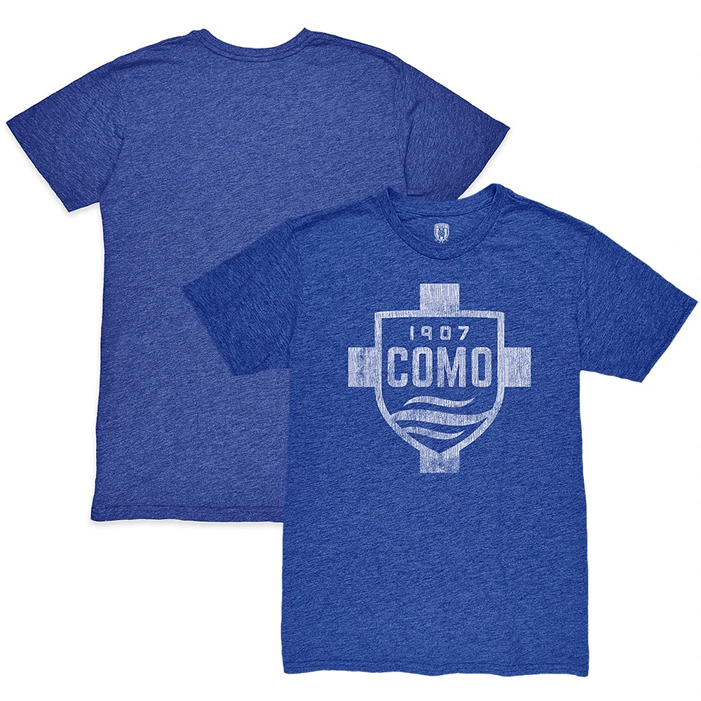 Men's 1863FC Heather Royal Como 1907 Mono Crest Twisted Tri-Blend Slub T-Shirt