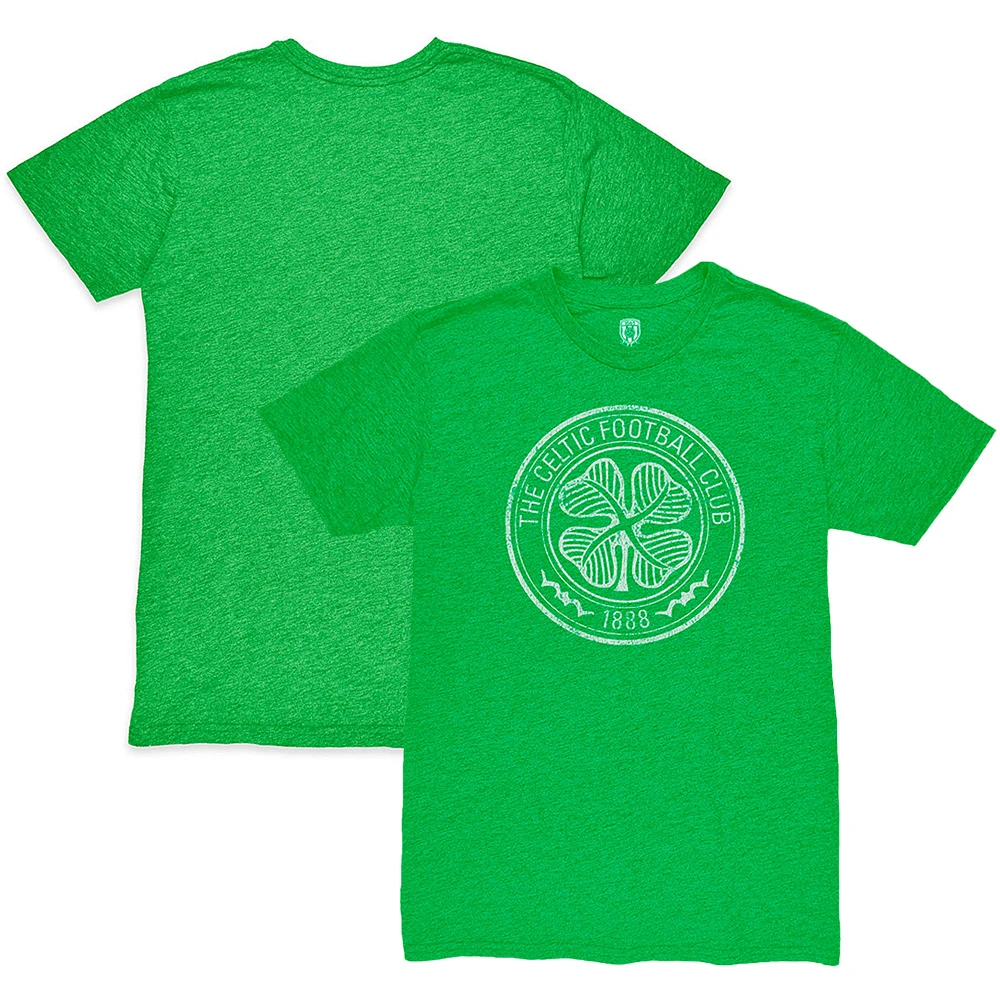 Men's 1863FC Heather Green Celtic Mono Crest Twisted Tri-Blend Slub T-Shirt